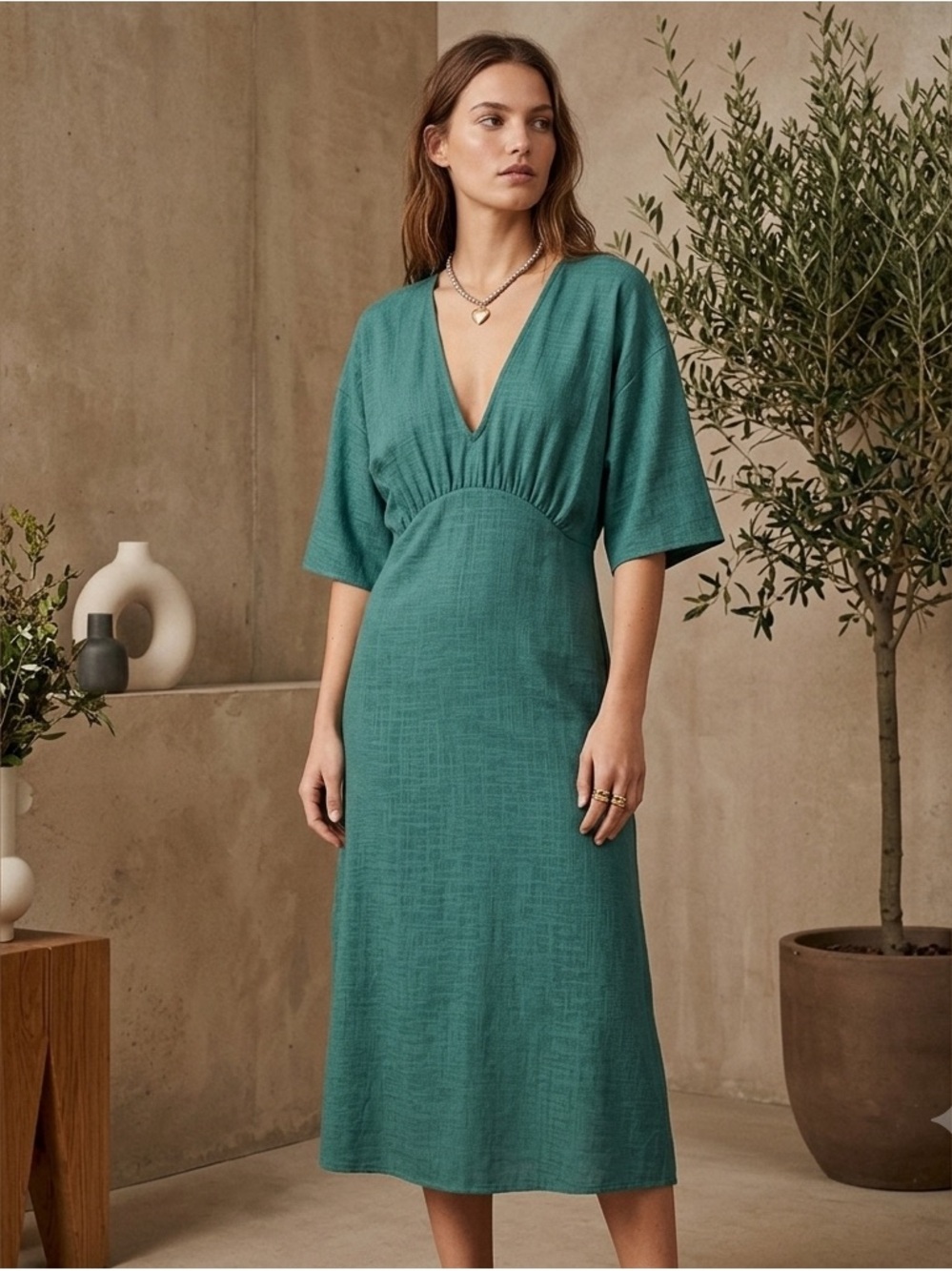Zara Teal Knit Garment